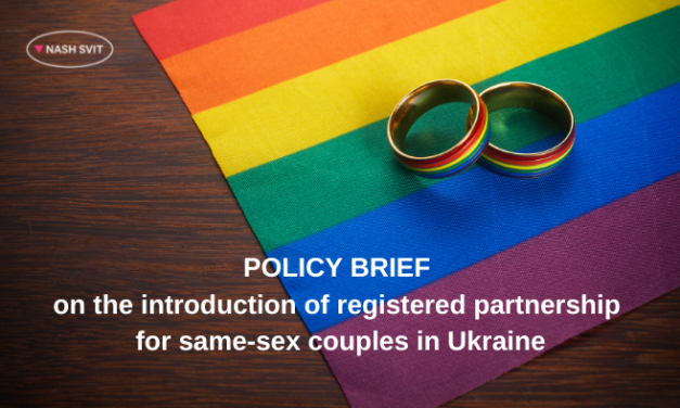 POLICY BRIEF on the introduction of registered partnership for same-sex couples in Ukraine