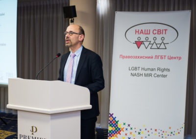 Конференція Виклик без відповіді - злочини ненависті проти ЛГБТ в Україні - Піт Де Бруйн